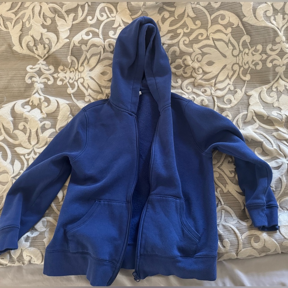 Kids Blue Hoodie Jacket size L 10